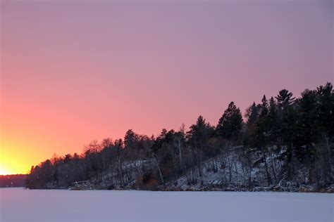 My Take On A Sunset Over A Frozen Lake Rphotocritique