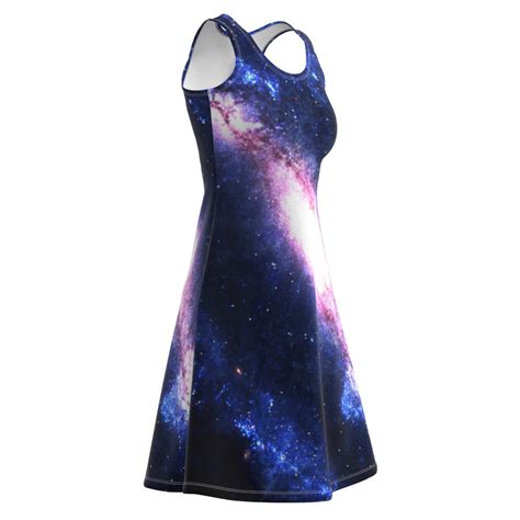 Spiral Galaxy Space Sleeveless Dress Eightythree Xyz Clothing