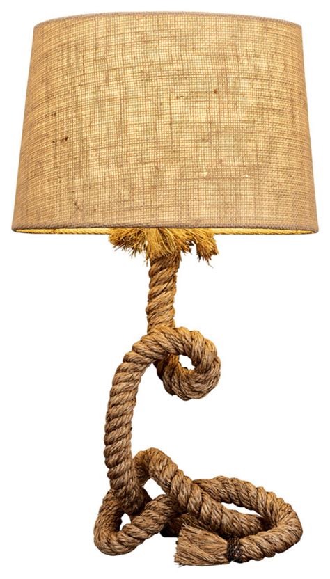 Nautical Rope Lamp 16x16 Beach Style Table Lamps By Natural