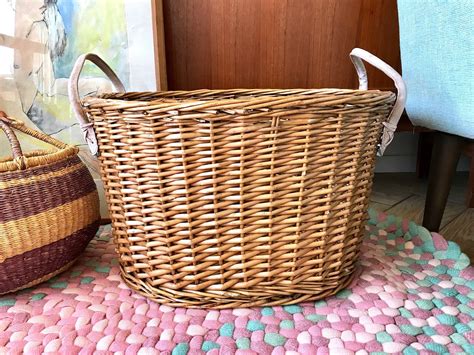 Besides good quality brands, you'll also find plenty of discounts when you shop for laundry basket during big sales. Vintage Medium Basket Adorable Small Laundry Basket w ...