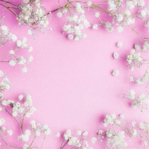 Pink Photography Backdrops White Flowers Backgrounds For Photo Studio