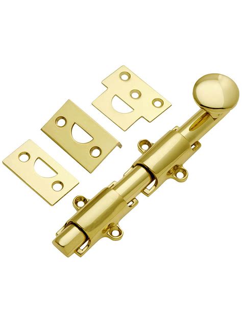 6 Traditional Style Surface Door Bolt In Solid Brass House Of