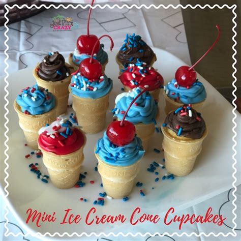 Mini Ice Cream Cone Cupcakes Recipe Be Plum Crazy