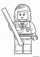 Hermione Coloring Granger Potter Harry Lego Pages Printable sketch template