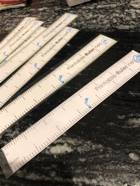 Shrinkage Rulers Printable Ruler Actual Size