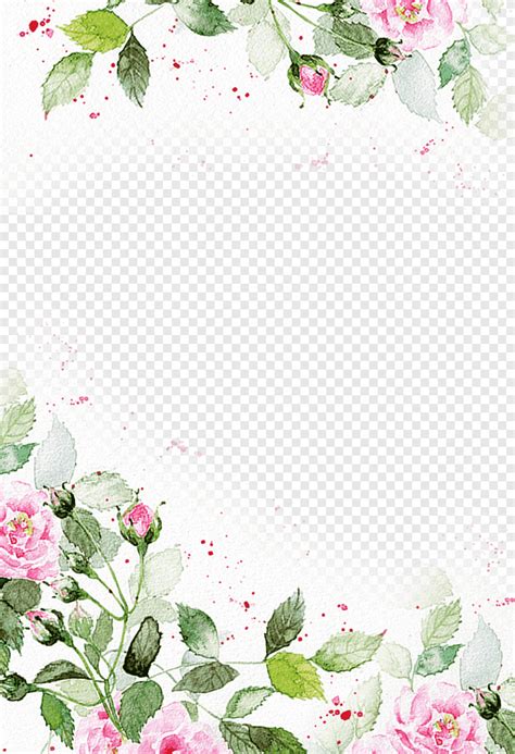 Pink Rose Painting Poster Gratis Pink Floral Background Watercolor