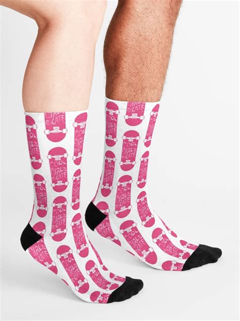 Cool Girls Skate Pink Sports Feminism Socks By Koovox Redbubble