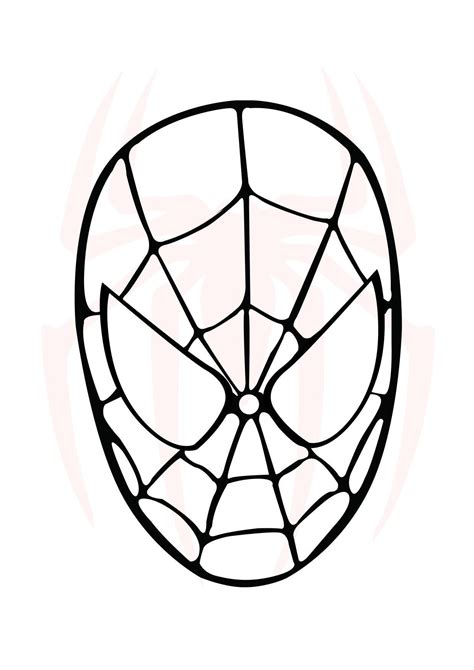 Spiderman svg clip art sticker spiderman face svg clip art | Etsy