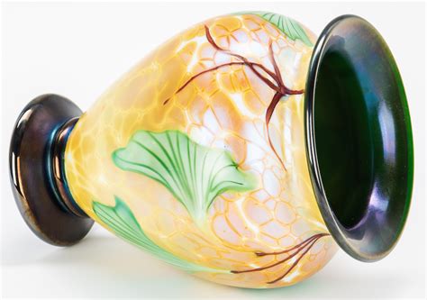 Lot 138 2 Orient And Flume Art Glass Vases Case Auctions