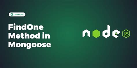 Mongoose findOne: Does It Return a Promise?