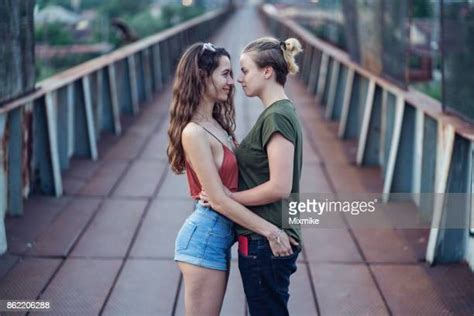 Beautiful Lesbians Kissing Stock Fotos Und Bilder Getty Images