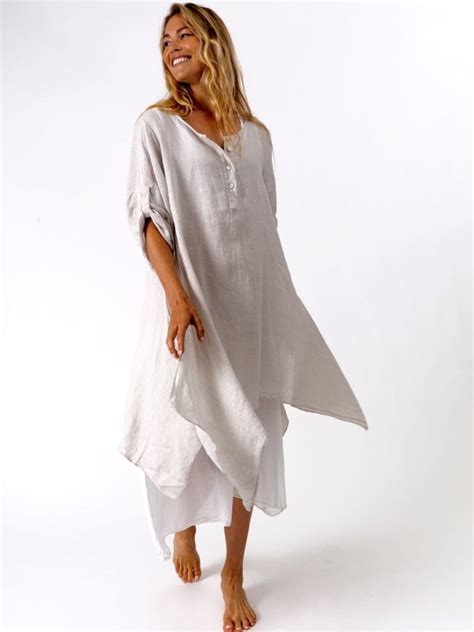 M Made In Italy Layered Linen Dress 199301o Summer 2021