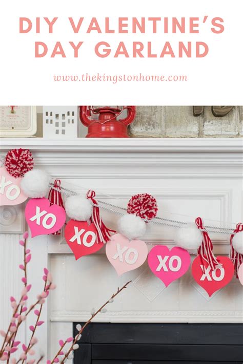 Valentines Day Garland Diy Easy Project The Kingston Home
