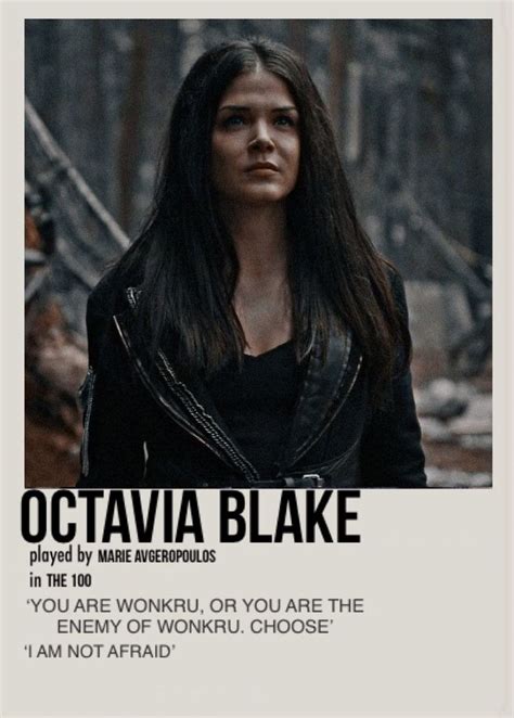 octavia blake polaroid poster the 100 poster the 100 show the 100 characters