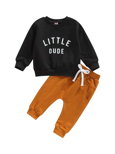 2pcs Toddler Baby Boy Girl Sweatshirt Tops Pants Set Long Sleeve