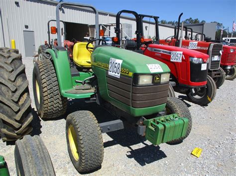 John Deere 4500 Farm Tractor Vin Sn 250248 Roll Bar 44x18 00 20 Tires Meter Reading 700 Hours