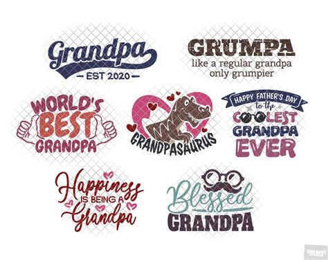 Grandpa SVG Grandpapa Grandfather in SVG/DXF/EPS/JPG/PNG • OhMyCuttables