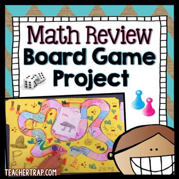 They will help make putting this game board together a cinch. Math Review Board Game Project by Teacher Trap | TpT