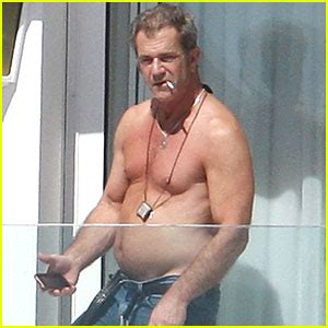 Mel Gibson Shirtless In Cannes Mel Gibson Shirtless Just Jared