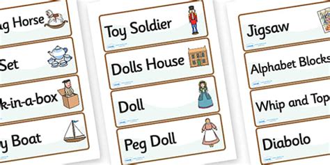 Victorian Toy Shop Labels Roleplay Activities Twinkl