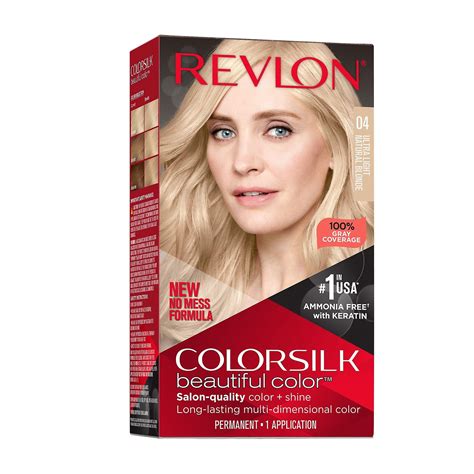 Revlon New Colorsilk Beautiful Permanent Hair Color No Mess Formula Ultra Light Natural