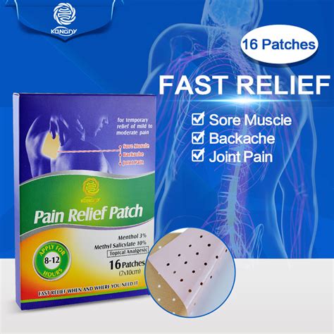 16 Pieces Pain Relief Patch 710 Cm Medical Backmuscle Pain Killer