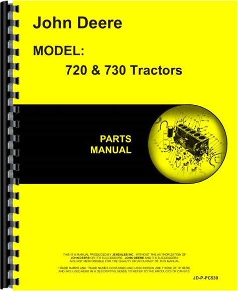 John Deere 720 Tractor Parts Manual