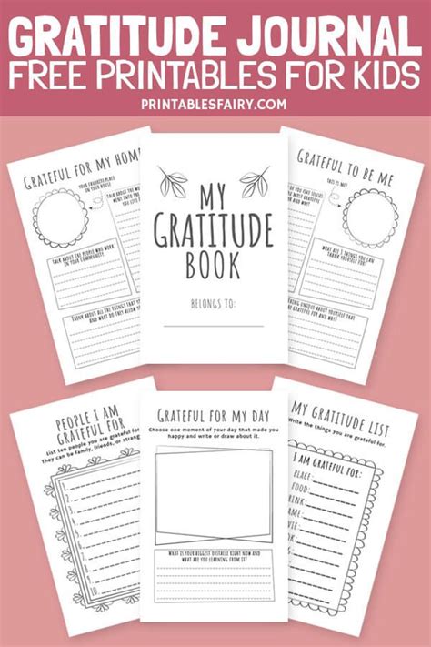Printable Gratitude Journal For Kids In 2021 Kids Journal Gratitude
