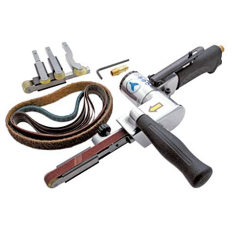 After tightening everything down, we had a functional belt sander! Jet 403351 Multi Head File Belt Sander Kit - Heavy Duty