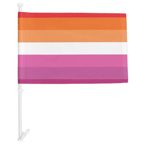 Lesbian Pride Flag Sunset