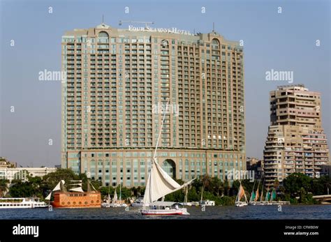 Il Cairo Legitto Vista Del Lussuoso Four Seasons Hotel Cairo Al Nile