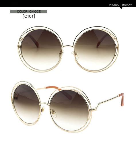 ce114s women sunglasses designer carlina round over size vintage retro ebay
