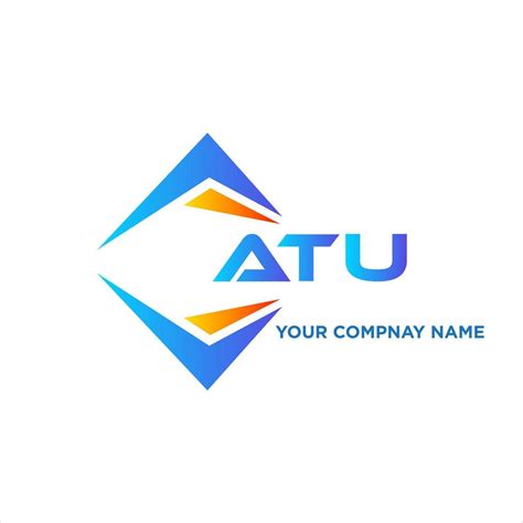 Atu Abstract Technology Logo Design On White Background Atu Creative