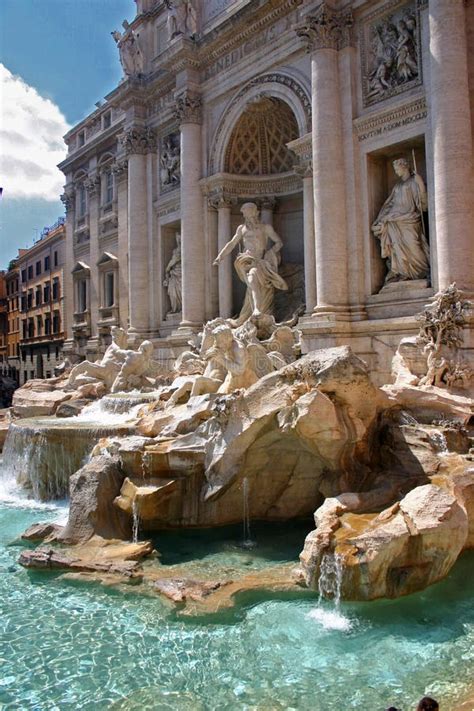 Trevi Fountain Rome Stock Image Image Of Largest Baroque 51366247