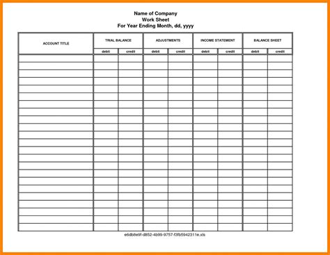 Form Templates Accounting Forms Free Printable Blank Best In Excel To