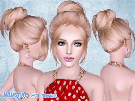 Sims 4 Cc Messy Bun Hair
