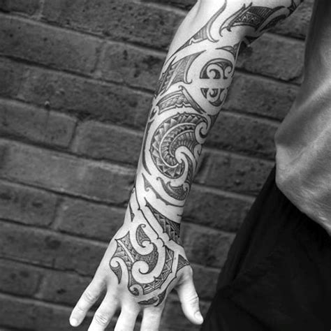 In fact, many guys look at tribal tattoo designs first when they want to… 60 Tribal Forearm Tattoos For Men - Manly Ink Design Ideas