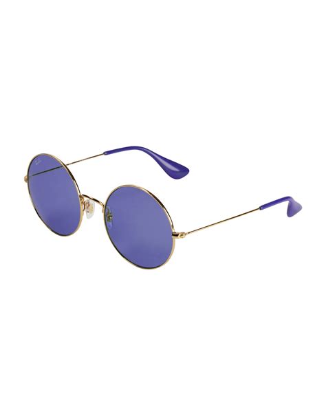 The Jajo Purple Round Sunglasses