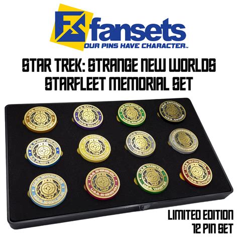 Star Trek Strange New Worlds Memorial Pin Collection Fansets