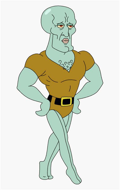 Handsome Squidward Full Body Hd Png Download Transparent Png Image Pngitem