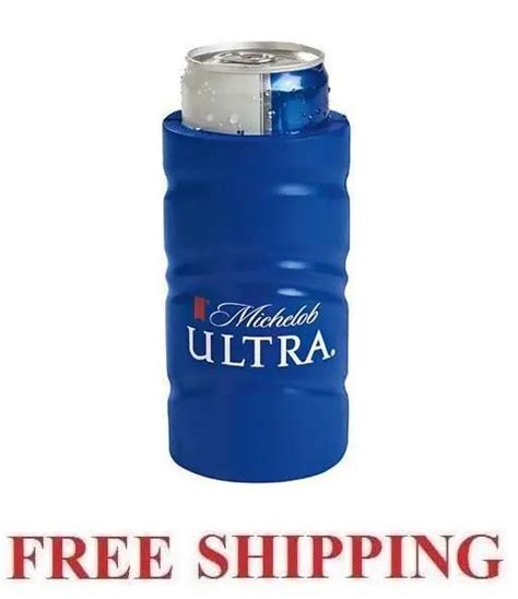 2 New Authentic Michelob Ultra Slim Can Golf Beer Koozie Coozie Coolie