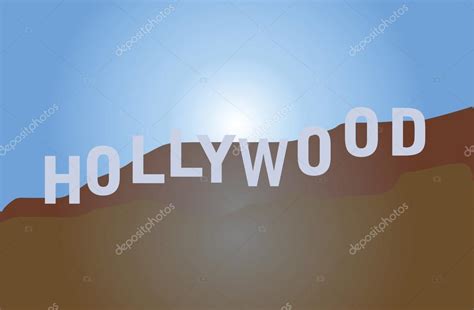 Vector Image Of Hollywood Sign — Stock Vector © Kozzi2 108744836