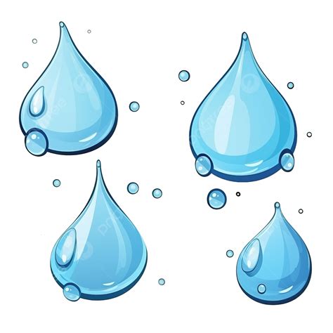 Dibujos Animados De Gotas De Agua Png Agua Soltar Lluvia Png Imagen