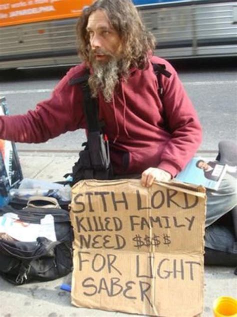 Clever Homeless People Signs