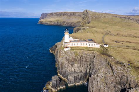 Neist point lighthouse is one of the most visited places in skye. Neist point lighthouse - Photos by Drone - Grey Arrows Drone Club UK
