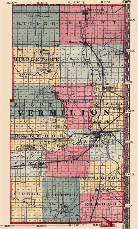 Vermilion County Illinois Maps And Gazetteers