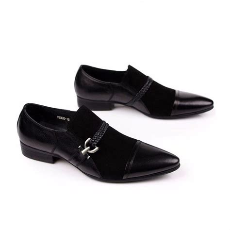 Men Suede Loafers Shoes With Anchor Leather Buckle Strap Detail Fanfreakz