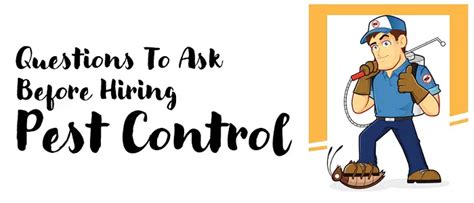 11 Questions To Ask Pest Control Company When Hiring