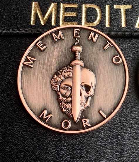 Antique Copper Memento Mori Coin Stoic Coin Etsy
