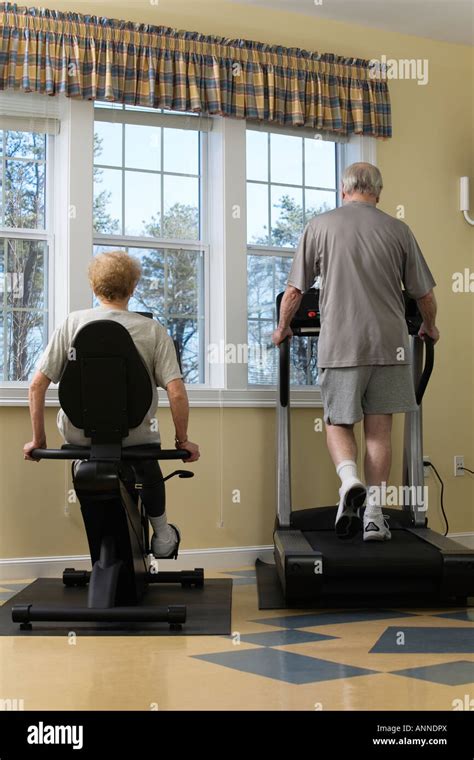 Two Men Exercising In Gymnasium Hi Res Stock Photography And Images Alamy